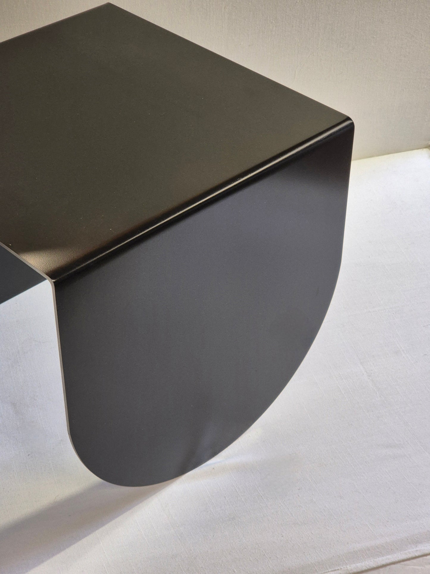 Semicircle Coffee Table | Minimalist Raw Steel Design