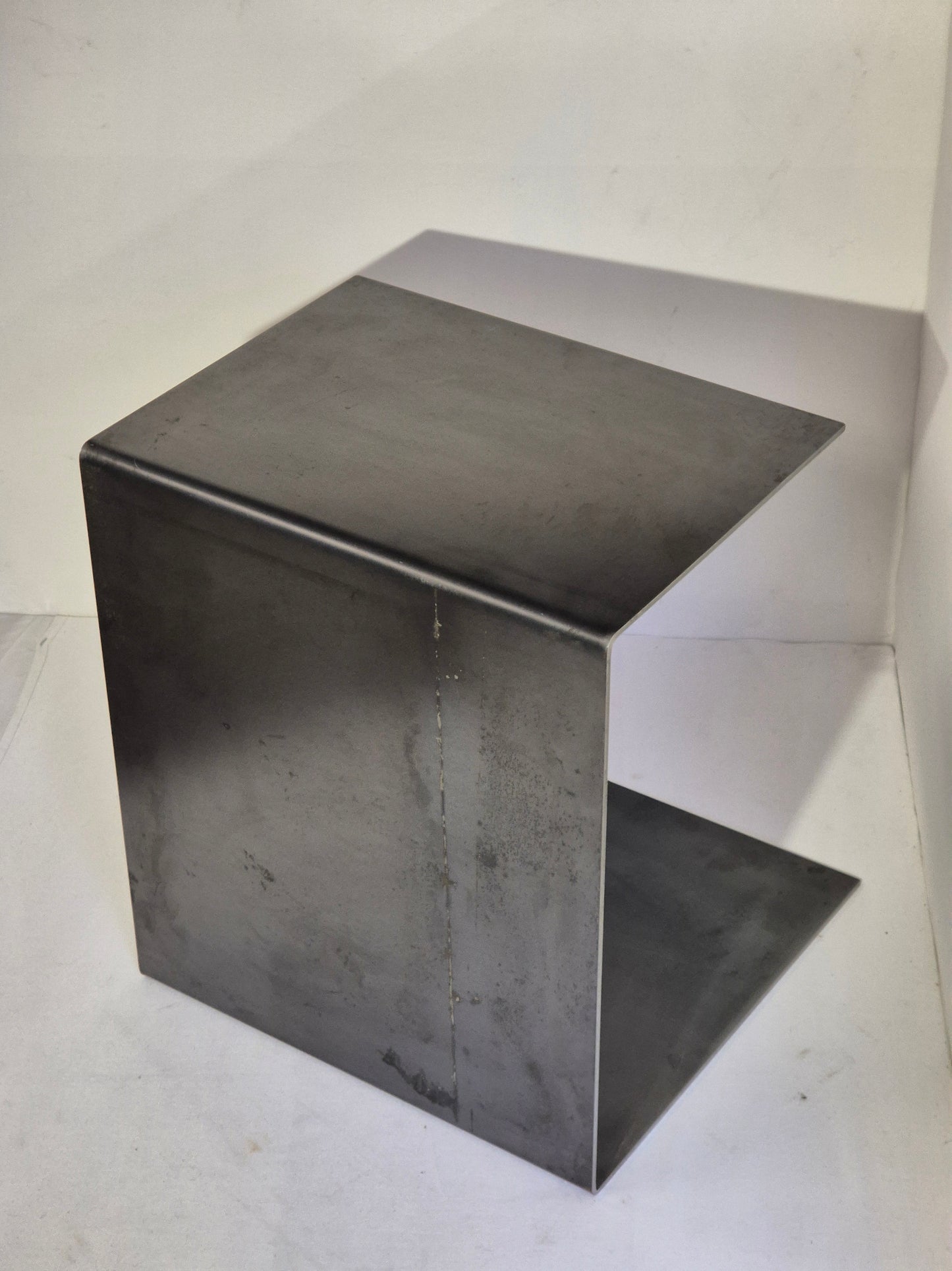 Steel side table