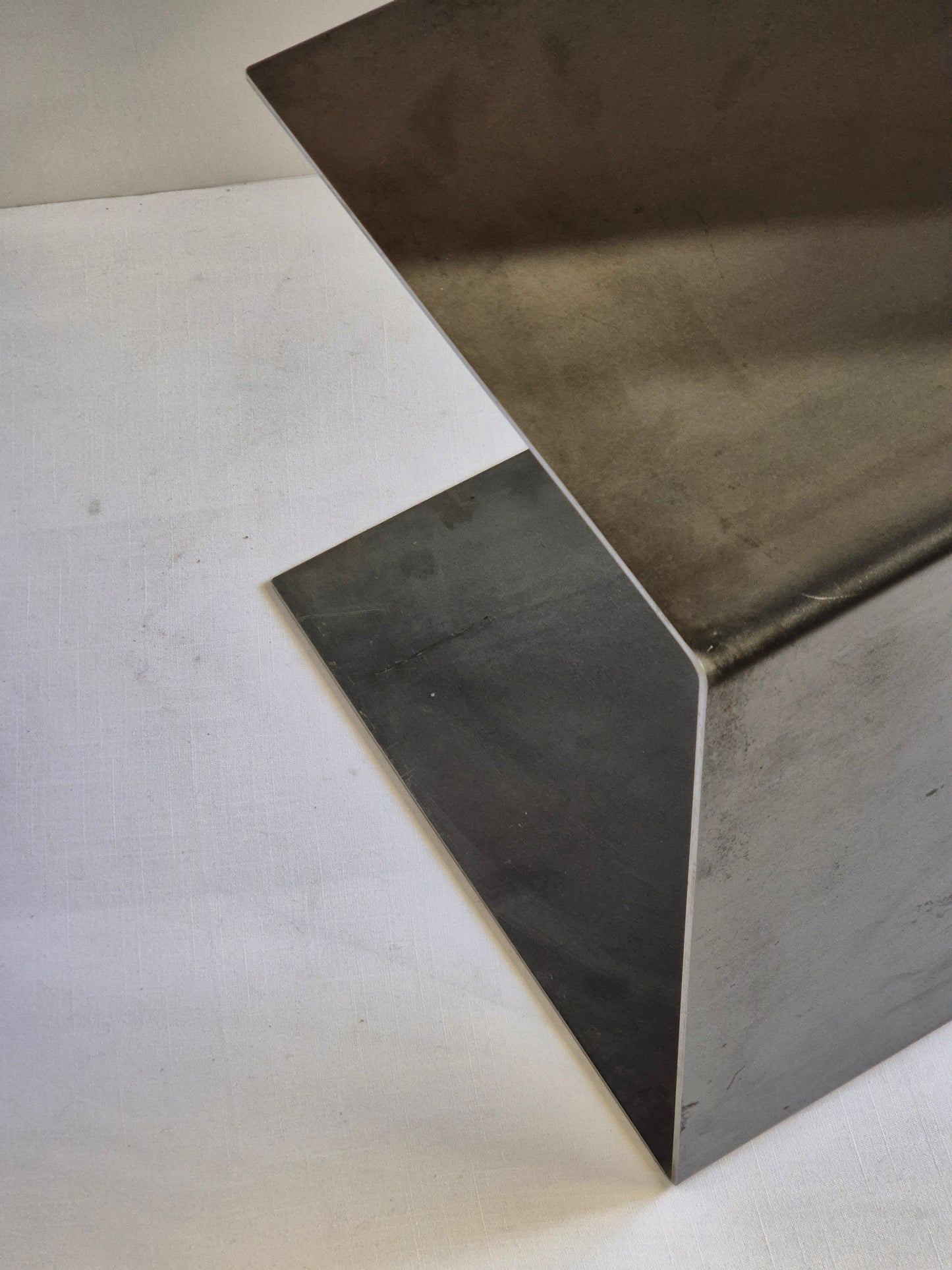 Steel side table