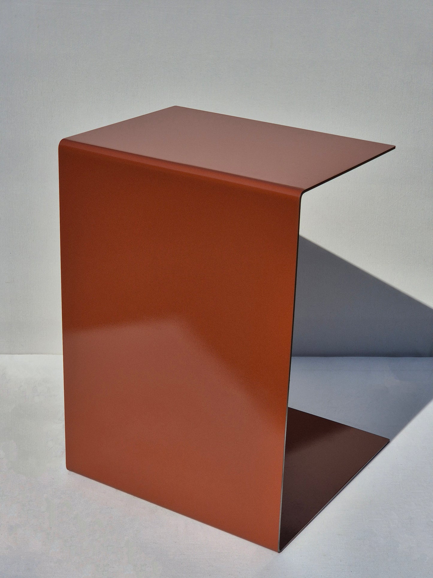 Large industrial edge sofa side table